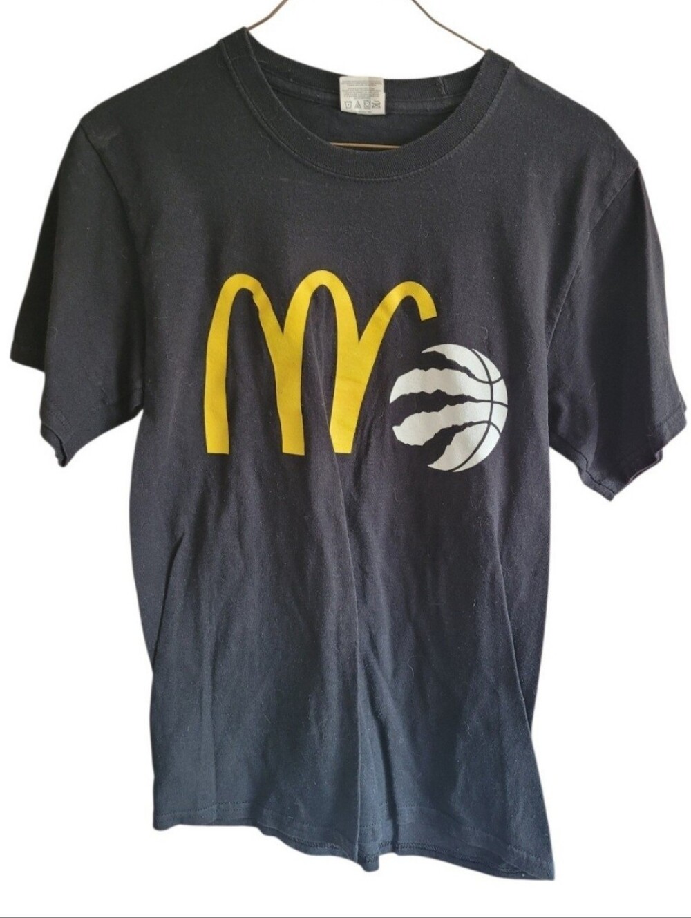 Toronto Raptors McDonalds Black T-Shirt Size Small